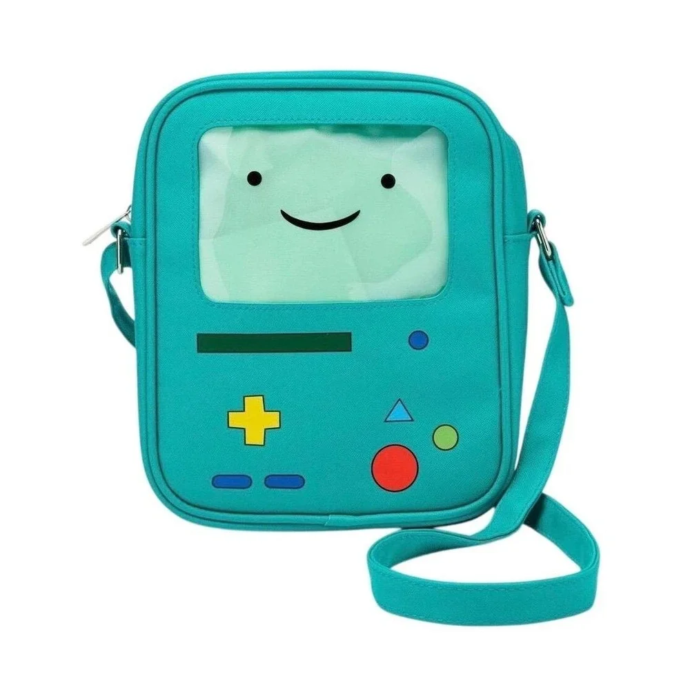 Adventure Time BMO Crossbody Bag Unisex Green Double-Sided NWT